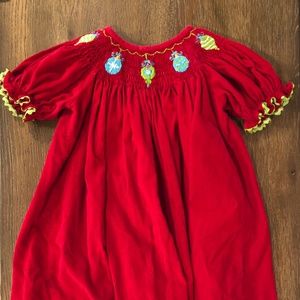 Christmas Smocked Dress